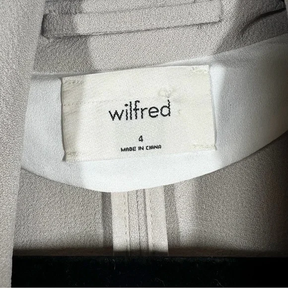 Aritzia Wilfred Beige Chevalier Relaxed Open Front Blazer - Picture 2 of 5